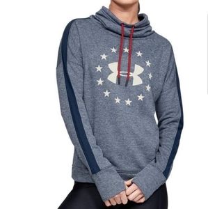 NWT Under Armour Freedom Funnel Neck Sweatshirt XS